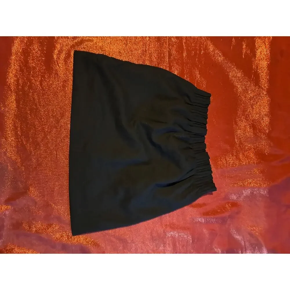 JCrew Skirt Womens 4 Black Elastic Waist Lined Mini ALine Pull On Casual Classic